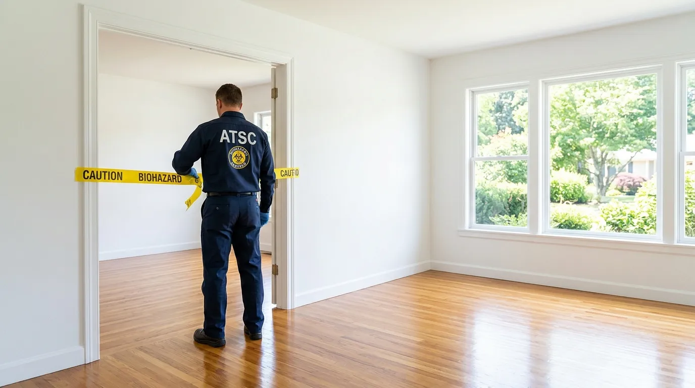 Certified biohazard cleanup crew performing Crime Scene Cleanup in Scottdale